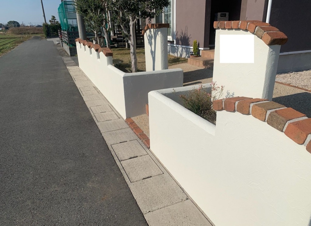 筑後市門塀塗装工事施工完了。【M様邸】
